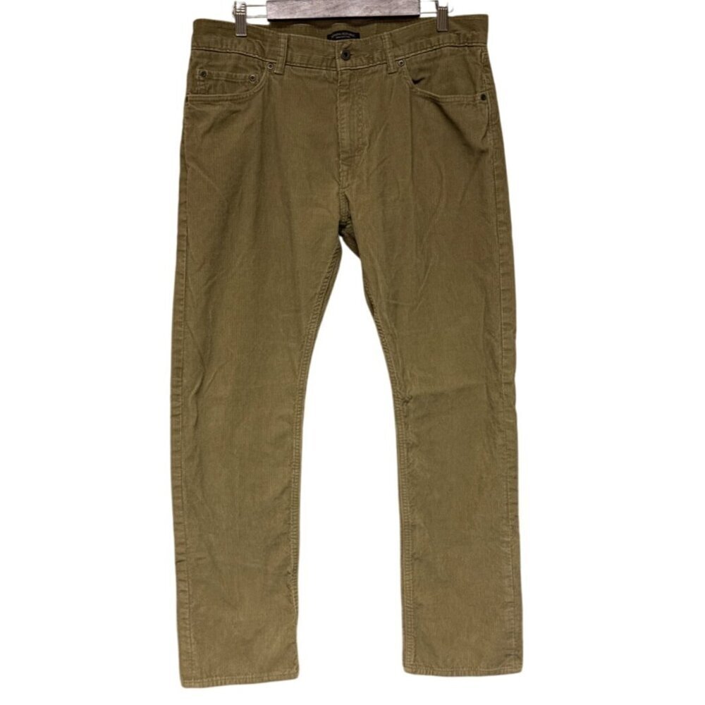 Banana Republic Men's Pants Corduroy Tan Pima Cotton Size 35